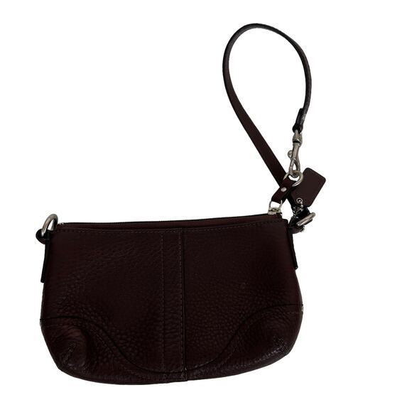 Coach Brown Leather Wristlet Wallet - Picture 3 of 5